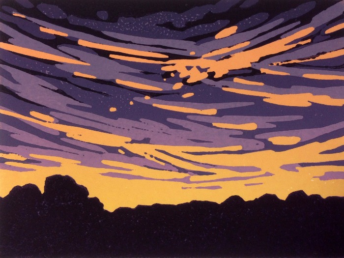 Abstract Sunset by Alexandra Buckle