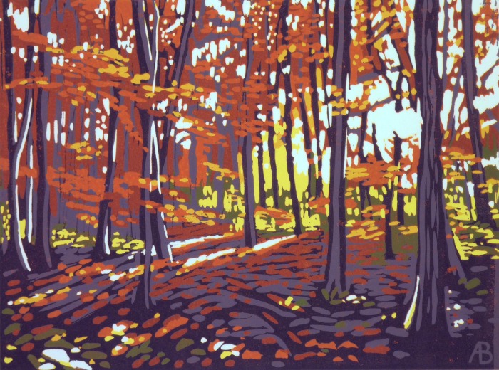 Stoke Wood in Autumn by Alexandra Buckle