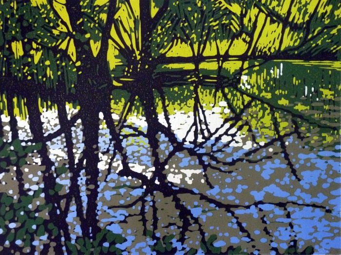 Poolside Trees by Alexandra Buckle