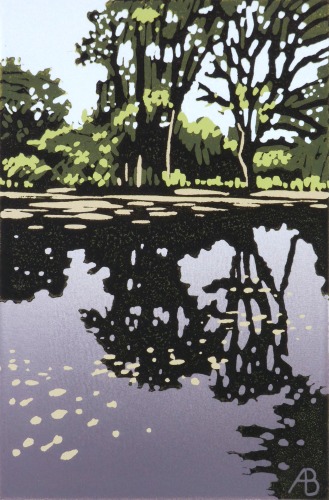 Trees Cast Reflection by Alexandra Buckle