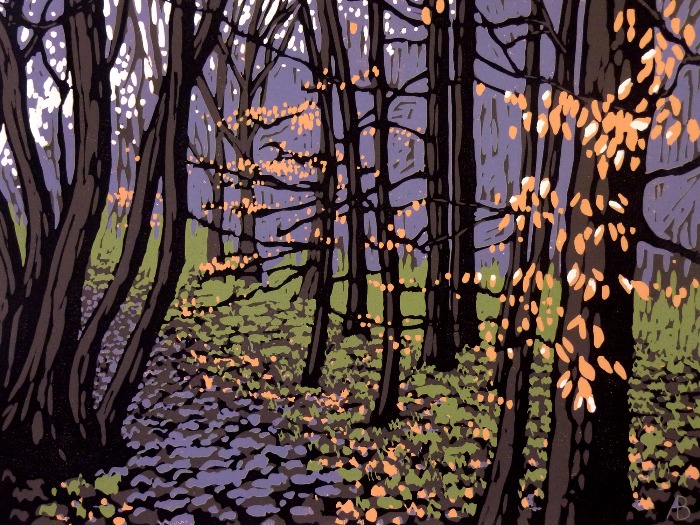 Beech Leaves in Winter by Alexandra Buckle