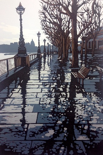 Rainy Southbank by Alexandra Buckle