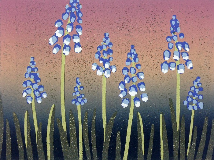 A Crush of Grape Hyacinths by Alexandra Buckle