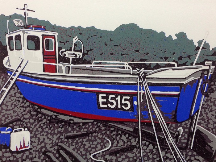 Beer Boat Blue by Alexandra Buckle