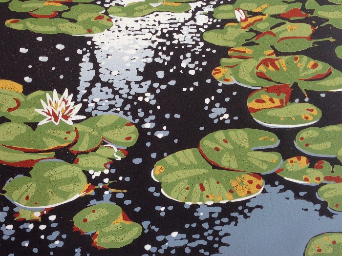Lilies and Reflections by Alexandra Buckle